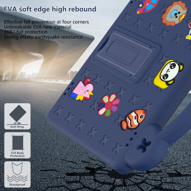 For Walmart Onn 10.1 2022 / 100071485 Handle Kickstand Children EVA Shockproof PC Tablet Case(Navy Blue) - Others by PMC TechLife | Online Shopping South Africa | PMC TechLife | Buy Now Pay Later Mobicred