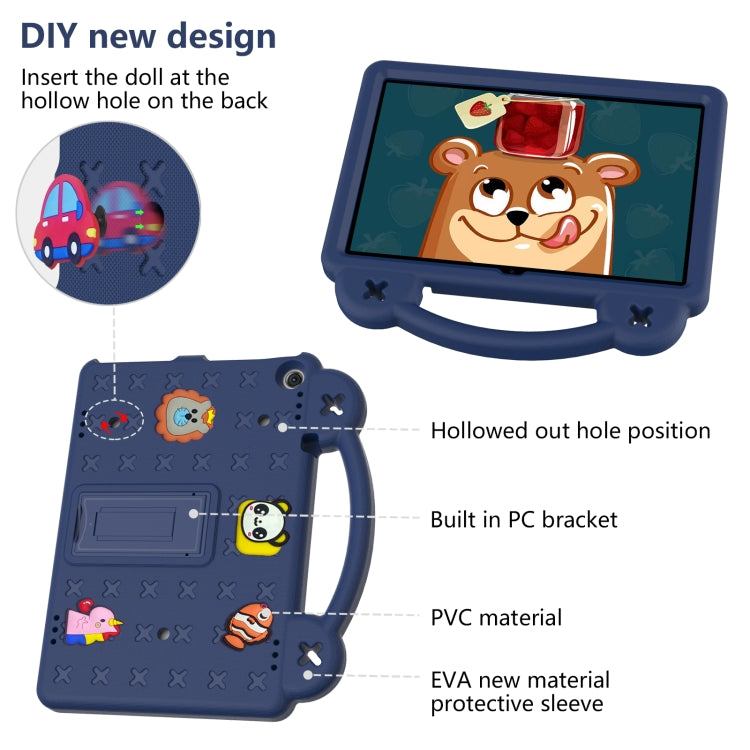 For Walmart Onn 10.1 2022 / 100071485 Handle Kickstand Children EVA Shockproof PC Tablet Case(Navy Blue) - Others by PMC TechLife | Online Shopping South Africa | PMC TechLife | Buy Now Pay Later Mobicred