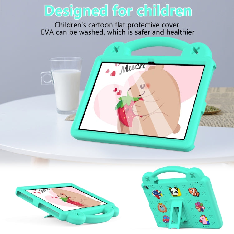 For Amazon Fire HD 10 2021 Handle Kickstand Children EVA Shockproof PC Tablet Case(Mint Green) - Amazon by PMC TechLife | Online Shopping South Africa | PMC TechLife | Buy Now Pay Later Mobicred