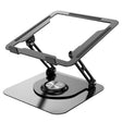 D147 Foldable 360 Degree Rotating Laptop Lifting Bracket Aluminum Alloy Notebook Desktop Stand(Black) - Laptop Stand by PMC TechLife | Online Shopping South Africa | PMC TechLife | Buy Now Pay Later Mobicred