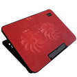 N99 USB Dual Fan Hollow Carved Design Heat Dissipation Laptop Cooling Pad(Red) - Cooling Pads by PMC TechLife | Online Shopping South Africa | PMC TechLife | Buy Now Pay Later Mobicred