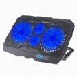 S18 Aluminum Four Fans Gaming Laptop Cooling Pad Foldable Holder with Wind Speed Display(Blue) - Cooling Pads by PMC TechLife | Online Shopping South Africa | PMC TechLife | Buy Now Pay Later Mobicred