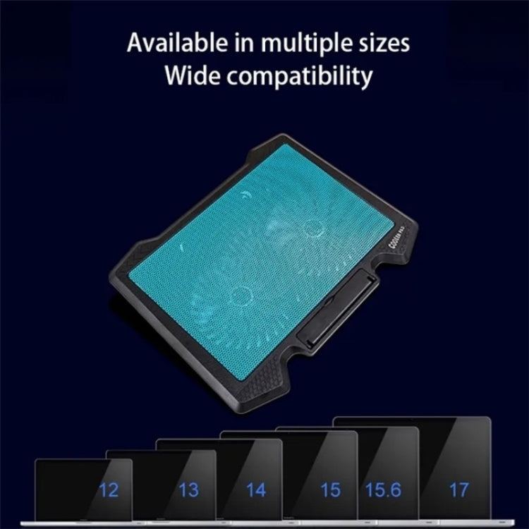 S200 Dual Silent Cooling Fan Portable Slim Notebook Cooling Pad for Laptop(Red) - Cooling Pads by PMC Jewellery | Online Shopping South Africa | PMC Jewellery | Buy Now Pay Later Mobicred