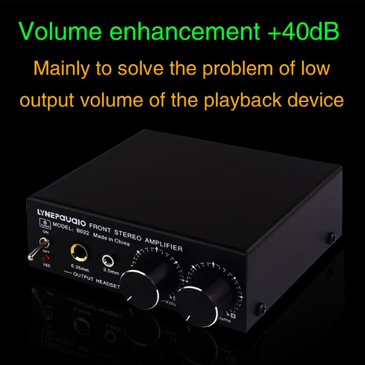B022 Pre-Stereo Signal Amplifier Volume Booster Headphones Active Speaker Preamp Audio Amplifier -  by PMC TechLife | Online Shopping South Africa | PMC TechLife | Buy Now Pay Later Mobicred
