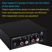 B022 Pre-Stereo Signal Amplifier Volume Booster Headphones Active Speaker Preamp Audio Amplifier