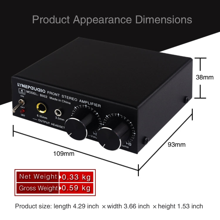 B022 Pre-Stereo Signal Amplifier Volume Booster Headphones Active Speaker Preamp Audio Amplifier -  by PMC TechLife | Online Shopping South Africa | PMC TechLife | Buy Now Pay Later Mobicred