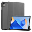 For Huawei MatePad 11 2023 ENKAY Tri-fold Custer Texture Leather Stand Smart Case(Grey) - Huawei by ENKAY | Online Shopping South Africa | PMC TechLife | Buy Now Pay Later Mobicred