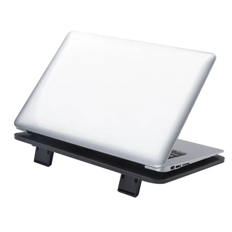 N128 Work Game Dual Fan Laptop Cooling Pad Heat Dissipation Holder with LED Light - Cooling Pads by PMC Jewellery | Online Shopping South Africa | PMC Jewellery | Buy Now Pay Later Mobicred