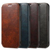 For iPhone 12 / 12 Pro Suteni J05 Leather Magnetic Magsafe Phone Case(Brown)