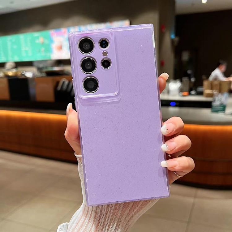 For Samsung Galaxy S25 Ultra 5G Jelly Glitter Solid Color TPU Phone Case(Purple) - Galaxy S25 Ultra 5G Cases by PMC TechLife | Online Shopping South Africa | PMC TechLife | Buy Now Pay Later Mobicred