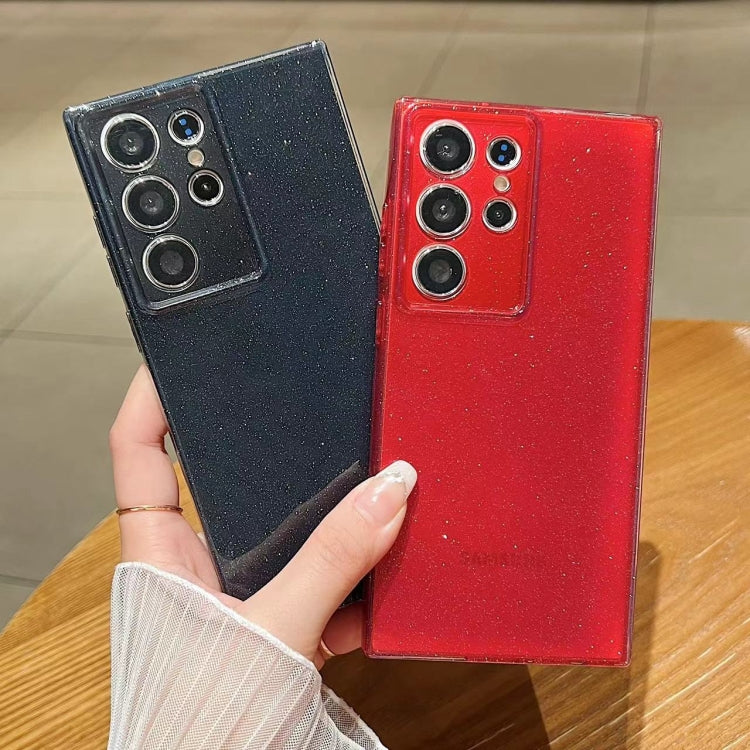 For Samsung Galaxy S25 Ultra 5G Jelly Glitter Solid Color TPU Phone Case(Black) - Galaxy S25 Ultra 5G Cases by PMC TechLife | Online Shopping South Africa | PMC TechLife | Buy Now Pay Later Mobicred