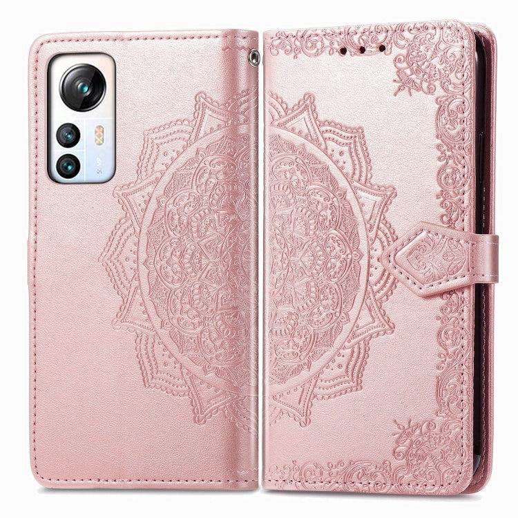 For Blackview A85 Mandala Flower Embossed Leather Phone Case(Rose Gold) - More Brand by PMC TechLife | Online Shopping South Africa | PMC TechLife