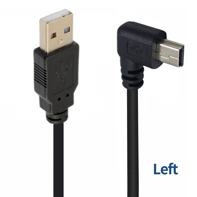 JUNSUNMAY 5 Feet USB A 2.0 to Mini B 5 Pin Charger Cable Cord, Length: 1.5m(Left) - USB Cable by JUNSUNMAY | Online Shopping South Africa | PMC TechLife | Buy Now Pay Later Mobicred