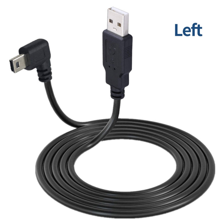 JUNSUNMAY 5 Feet USB A 2.0 to Mini B 5 Pin Charger Cable Cord, Length: 1.5m(Left) - USB Cable by JUNSUNMAY | Online Shopping South Africa | PMC TechLife | Buy Now Pay Later Mobicred