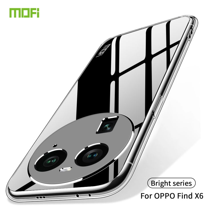 For OPPO Find X6 MOFI Ming Series Ultra-thin TPU Phone Case(Transparent) - OPPO Cases by MOFI | Online Shopping South Africa | PMC TechLife