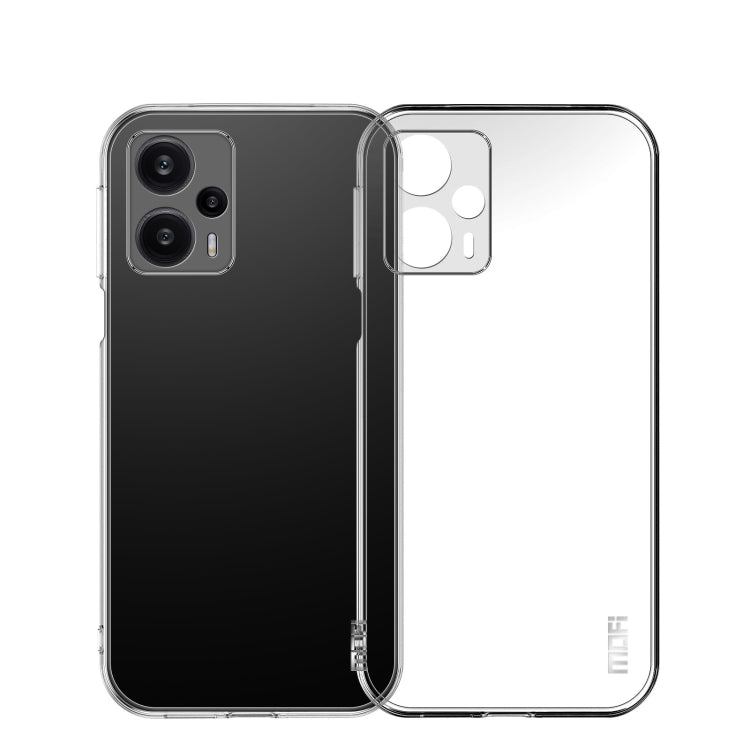 For Xiaomi Redmi Note 12 Turbo MOFI Ming Series Ultra-thin TPU Phone Case(Transparent) - Xiaomi Cases by MOFI | Online Shopping South Africa | PMC TechLife
