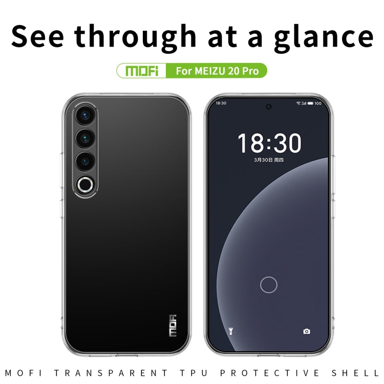 For Meizu 20 Pro MOFI Ming Series Ultra-thin TPU Phone Case(Transparent) - Meizu by MOFI | Online Shopping South Africa | PMC TechLife
