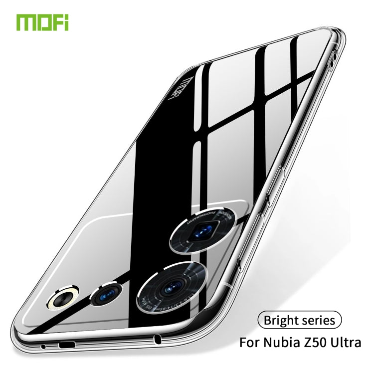 For ZTE Nubia Z50 Ultra MOFI Ming Series Ultra-thin TPU Phone Case(Transparent) - ZTE Cases by MOFI | Online Shopping South Africa | PMC TechLife | Buy Now Pay Later Mobicred