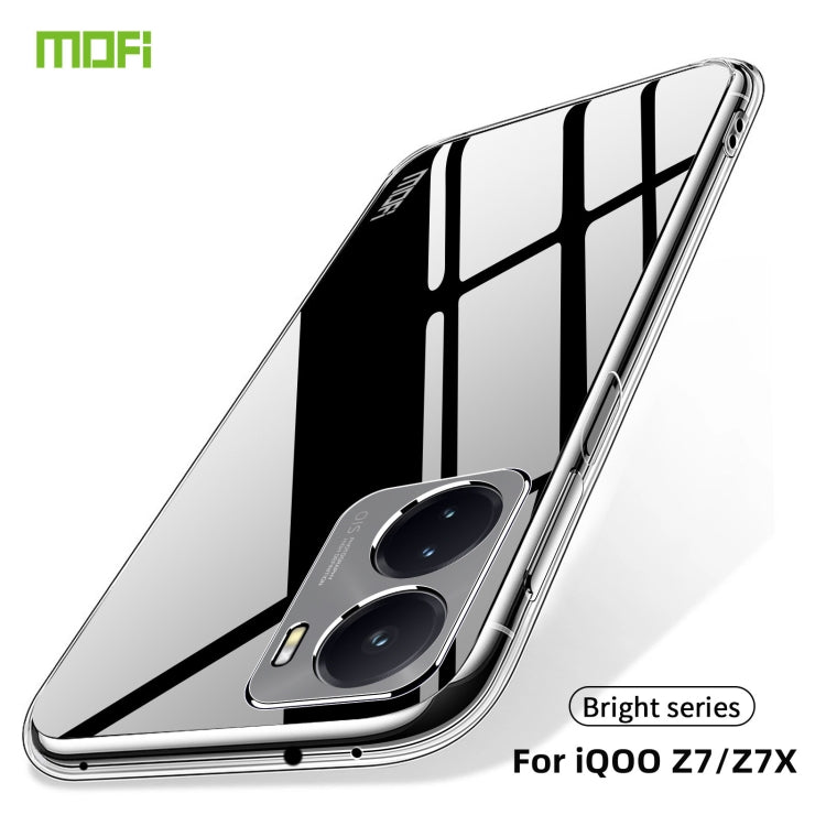 For vivo iQOO Z7X MOFI Ming Series Ultra-thin TPU Phone Case(Transparent) - vivo Cases by MOFI | Online Shopping South Africa | PMC TechLife