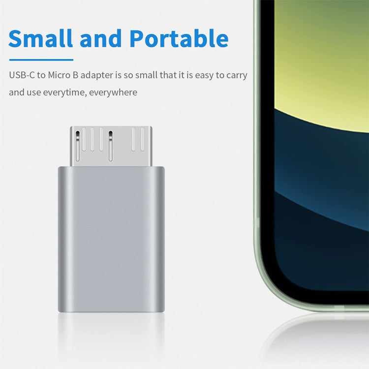 1 PCS JUNSUNMAY USB-C / Type-C Female to Male USB 3.0 Micro B Adapter Converter - free shipping - PMC Jewellery - Order now!