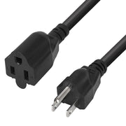 JUNSUNMAY US 1.6FT NEMA 5-15P 1 to 2 Way Outlet NEMA 5-15R SJT 16AWG 3 Prong Power Cable Wire Extender