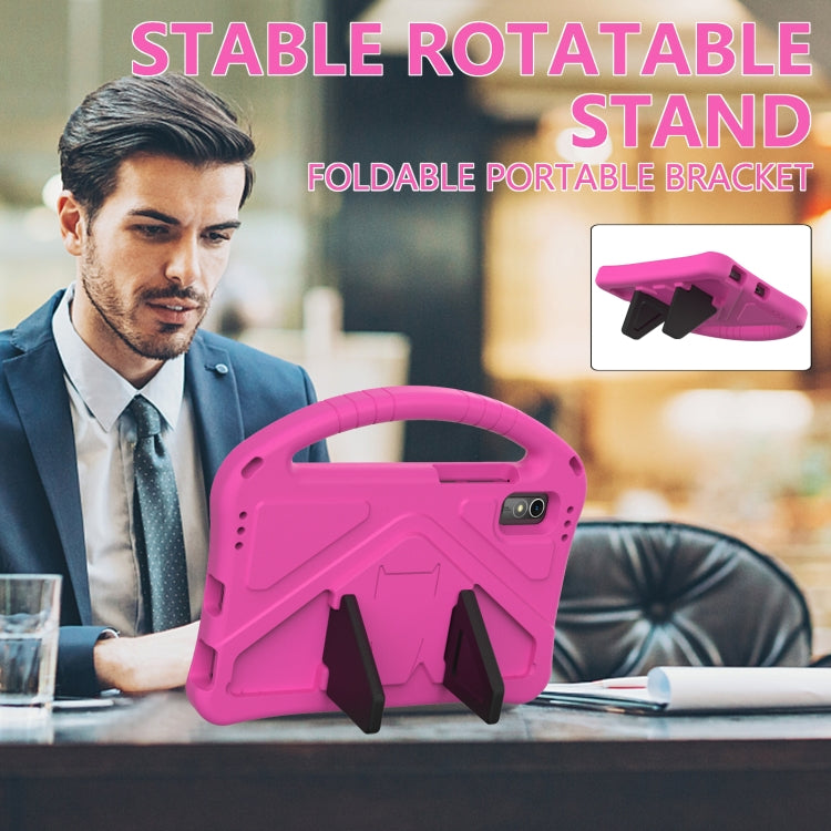 For Lenovo Tab M9 TB-310FU 2023 EVA Shockproof Tablet Case with Holder(RoseRed) - Lenovo by PMC TechLife | Online Shopping South Africa | PMC TechLife | Buy Now Pay Later Mobicred