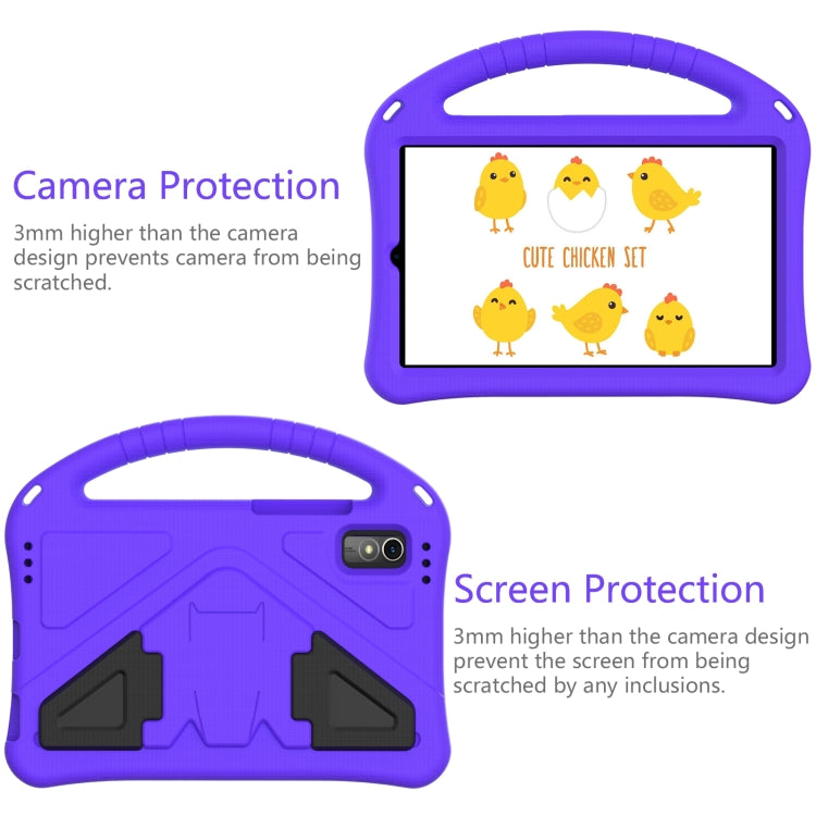 For Lenovo Tab M9 TB-310FU 2023 EVA Shockproof Tablet Case with Holder(Purple) - Lenovo by PMC TechLife | Online Shopping South Africa | PMC TechLife | Buy Now Pay Later Mobicred