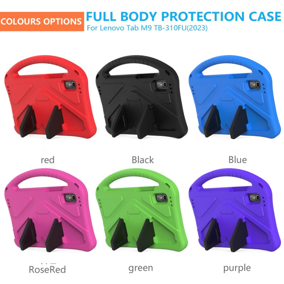 For Lenovo Tab M9 TB-310FU 2023 EVA Shockproof Tablet Case with Holder(Green)