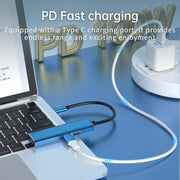 V264 3 in 1 USB-C / Type-C to USB3.0 + PD3.0 + HD2.0 3-Ports Multi Splitter Adapter OTG HUB