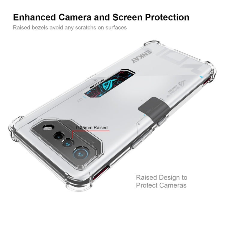 For Asus ROG Phone 7 Ultimate ENKAY Hat-Prince Transparent TPU Shockproof Phone Case