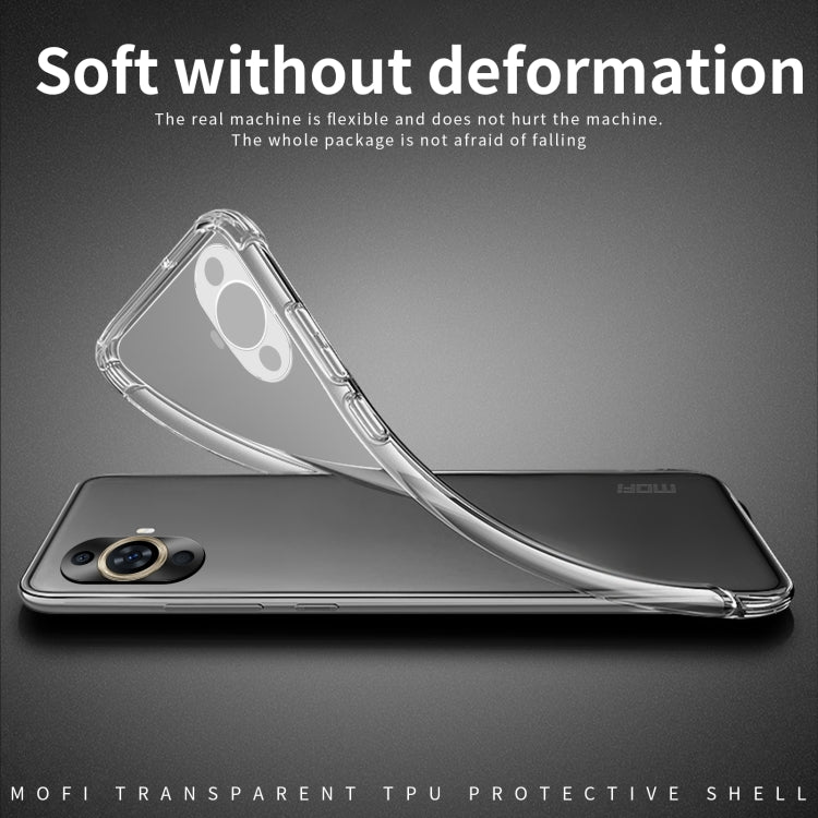 For Huawei nova 11 4G MOFI Ming Series Transparent Ultra-thin TPU Phone Case