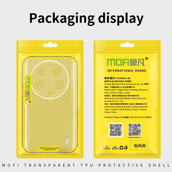 For Huawei nova 11 Pro MOFI Ming Series Transparent Ultra-thin TPU Phone Case