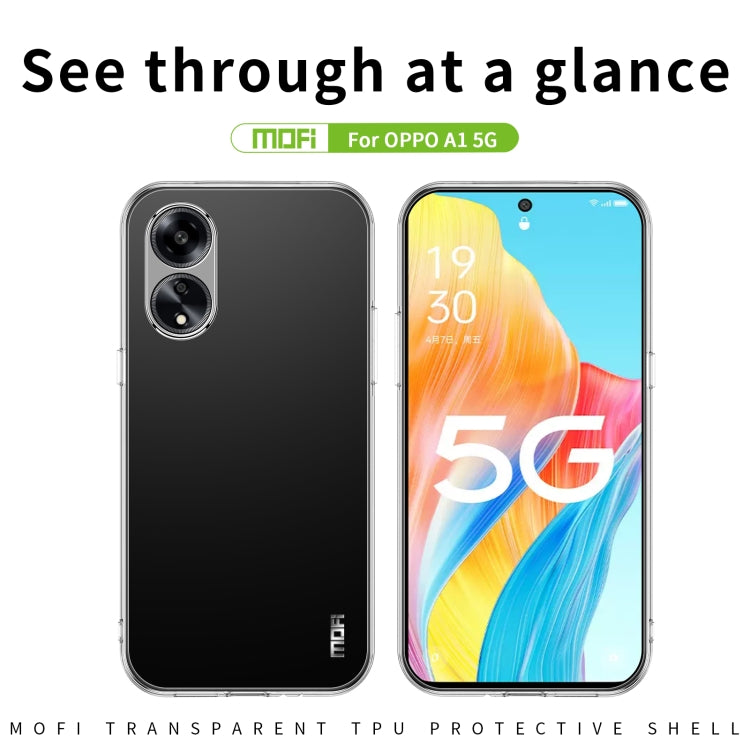 For OPPO A1 5G MOFI Ming Series Ultra-thin TPU Phone Case(Transparent) - OPPO Cases by MOFI | Online Shopping South Africa | PMC TechLife