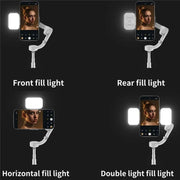 GBL01 LED Gimbal Light Camera Fill Light Double Lamp