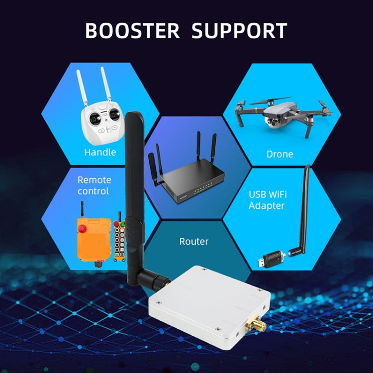 EDUP EP-AB015 4W 2.4GHz/5.8GHz Dual Band Wireless Signal Booster WiFi Amplifier