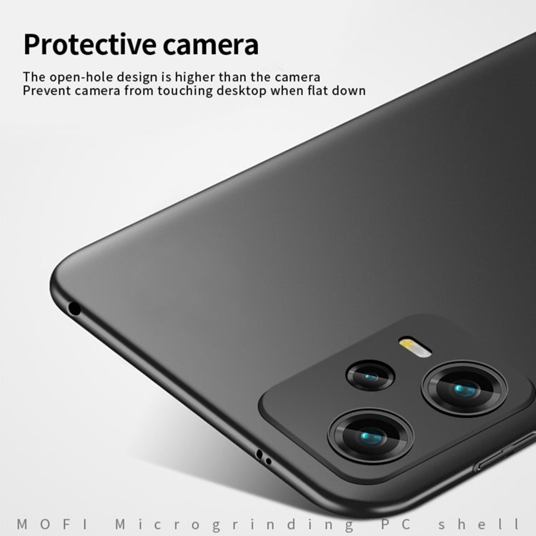 For Xiaomi Redmi Note 12 5G Global MOFI Micro-Frosted PC Ultra-thin Hard Phone Case(Black) - free shipping - PMC TechLife - Order now!