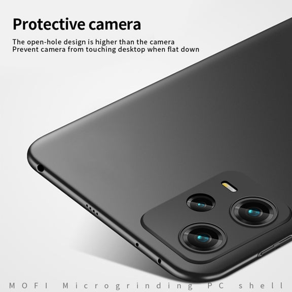 For Xiaomi Redmi Note 12 Pro 5G Global MOFI Micro-Frosted PC Ultra-thin Hard Phone Case(Blue)