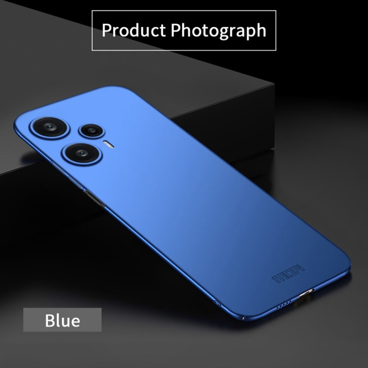 For Xiaomi Redmi Note 12 Turbo 5G MOFI Micro-Frosted PC Ultra-thin Hard Phone Case(Blue) - free shipping - PMC TechLife - Order now!