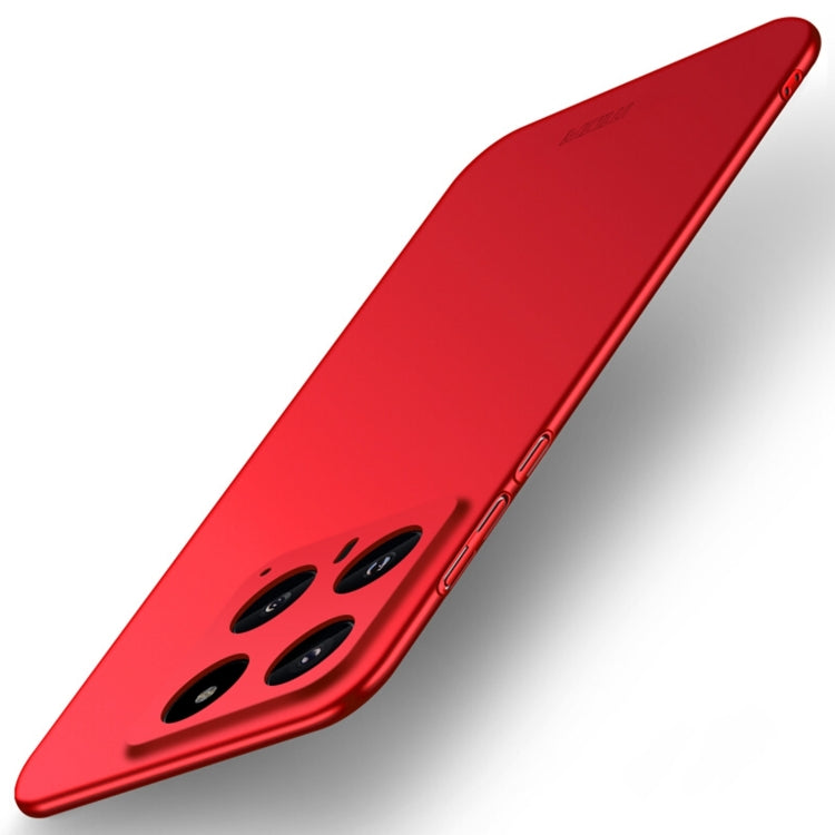 For Xiaomi 14 MOFI Micro-Frosted PC Ultra-thin Hard Phone Case(Red) - 14 Cases by MOFI | Online Shopping South Africa | PMC TechLife | Buy Now Pay Later Mobicred