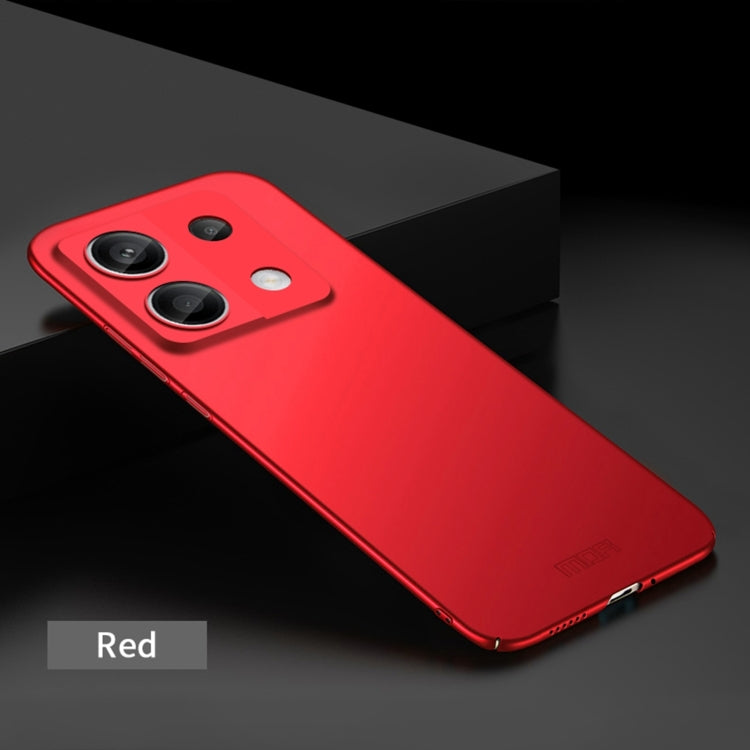For Xiaomi Redmi Note 13 5G MOFI Micro-Frosted PC Ultra-thin Hard Phone Case(Red) - Xiaomi Cases by MOFI | Online Shopping South Africa | PMC TechLife | Buy Now Pay Later Mobicred