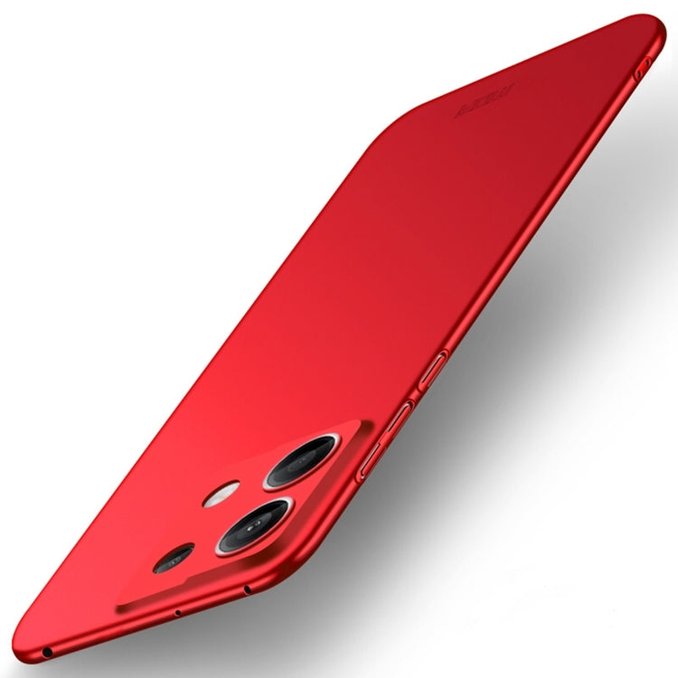 For Xiaomi Redmi Note 13 5G MOFI Micro-Frosted PC Ultra-thin Hard Phone Case(Red) - Xiaomi Cases by MOFI | Online Shopping South Africa | PMC TechLife | Buy Now Pay Later Mobicred