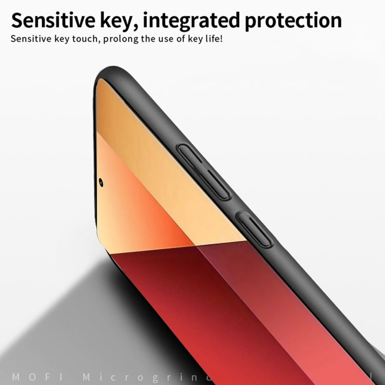 For Xiaomi Redmi Note 13 Pro 4G MOFI Micro-Frosted PC Ultra-thin Hard Phone Case(Black) - Xiaomi Cases by MOFI | Online Shopping South Africa | PMC TechLife | Buy Now Pay Later Mobicred