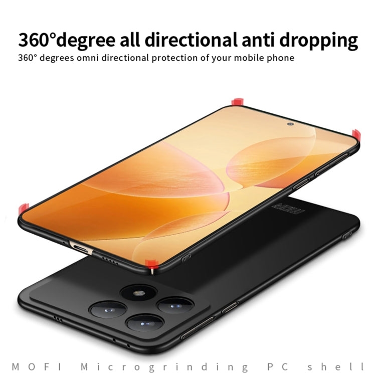 For Xiaomi Redmi K70 / K70 Pro MOFI Micro-Frosted PC Ultra-thin Hard Phone Case(Blue)