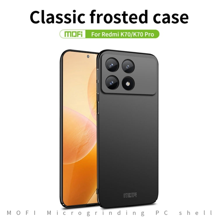 For Xiaomi Redmi K70 / K70 Pro MOFI Micro-Frosted PC Ultra-thin Hard Phone Case(Red) - Xiaomi Cases by MOFI | Online Shopping South Africa | PMC Jewellery | Buy Now Pay Later Mobicred