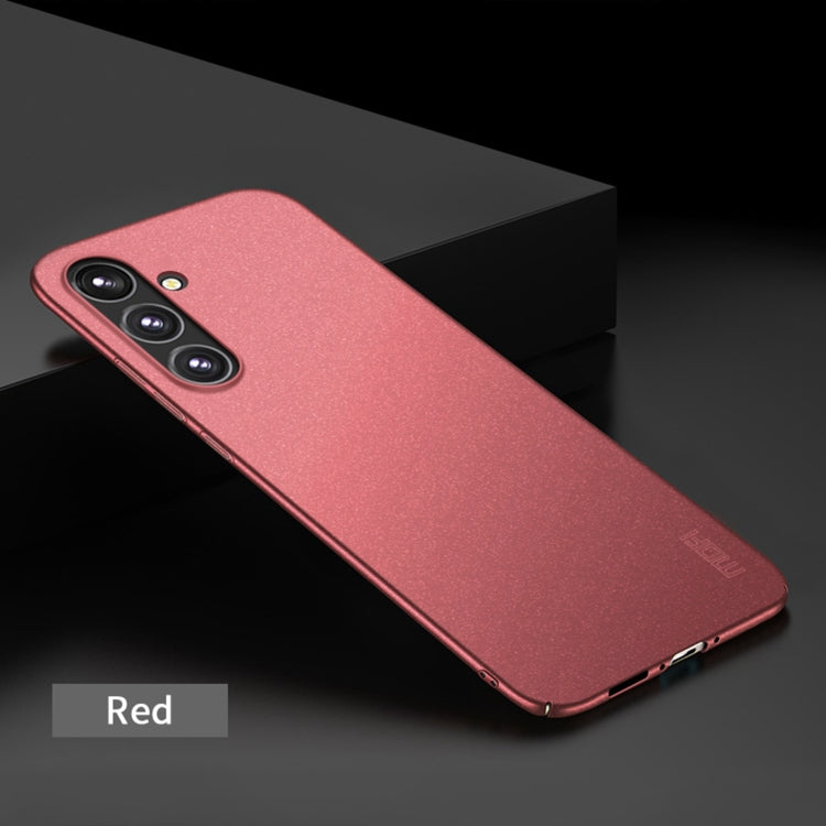 For Samsung Galaxy A34 5G MOFI Fandun Series Frosted PC Ultra-thin All-inclusive Phone Case(Red) - Galaxy Phone Cases by MOFI | Online Shopping South Africa | PMC TechLife
