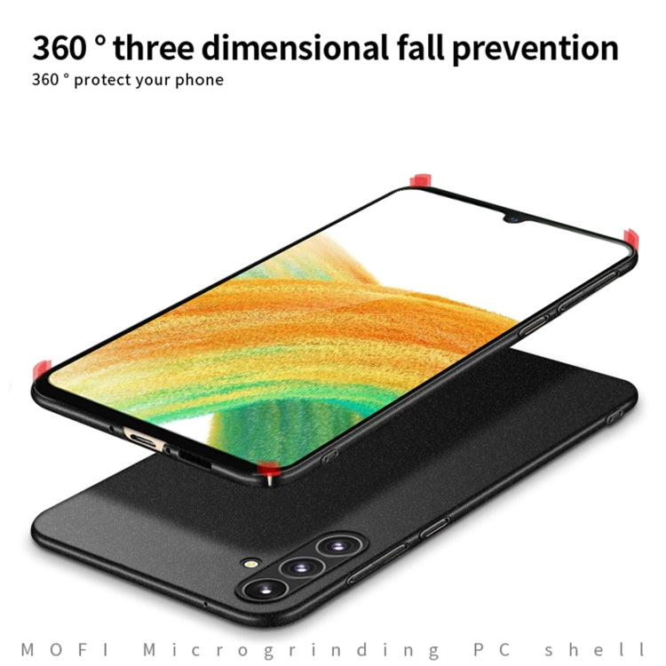 For Samsung Galaxy A54 5G MOFI Fandun Series Frosted PC Ultra-thin All-inclusive Phone Case(Red)