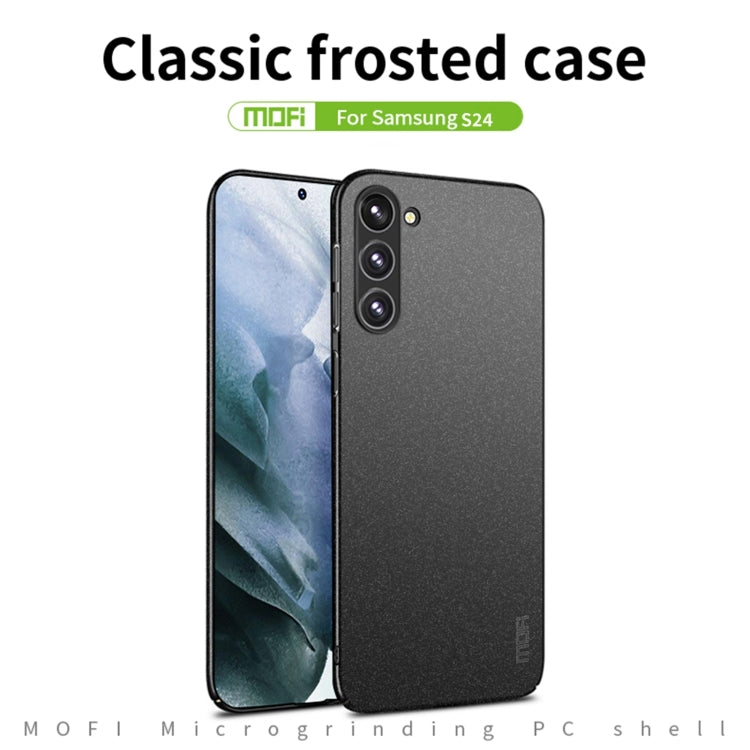 For Samsung Galaxy S24 5G MOFI Fandun Series Frosted PC Ultra-thin All-inclusive Phone Case(Blue) - Galaxy S24 5G Cases by MOFI | Online Shopping South Africa | PMC TechLife | Buy Now Pay Later Mobicred