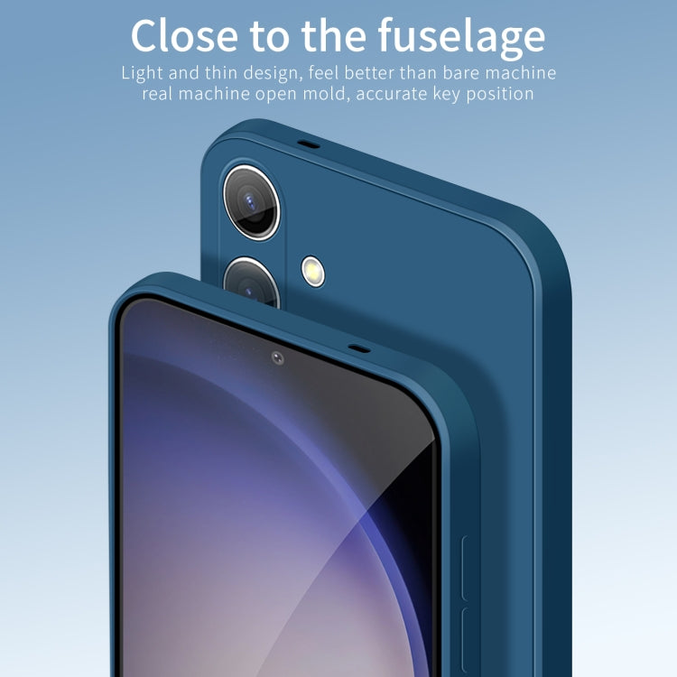 For Samsung Galaxy S24 5G PINWUYO Sense Series Liquid Silicone TPU Phone Case(Blue)