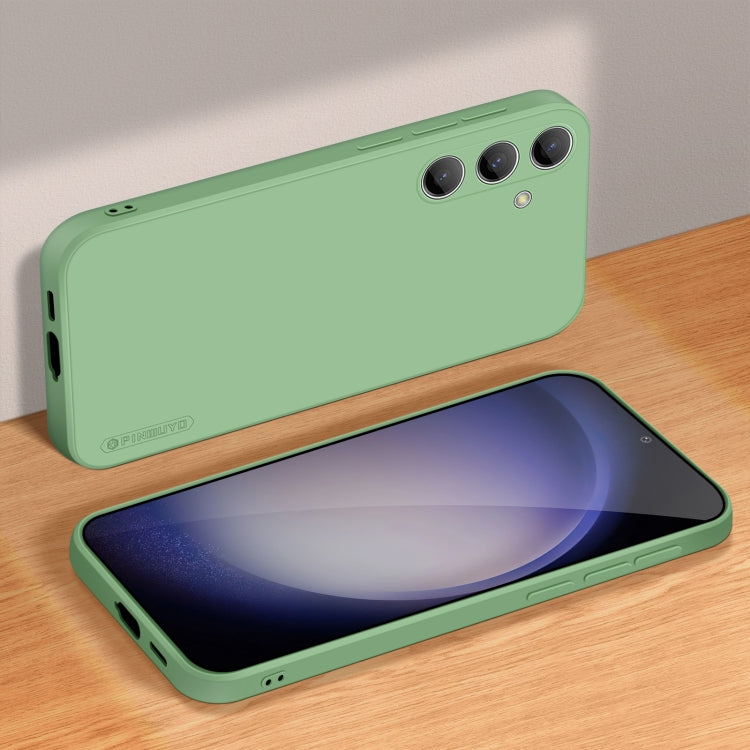 For Samsung Galaxy S24 5G PINWUYO Sense Series Liquid Silicone TPU Phone Case(Green) - free shipping - PMC Jewellery - Order now!
