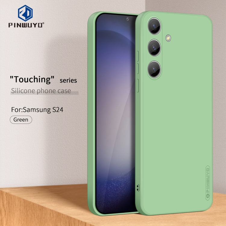 For Samsung Galaxy S24 5G PINWUYO Sense Series Liquid Silicone TPU Phone Case(Green) - free shipping - PMC Jewellery - Order now!